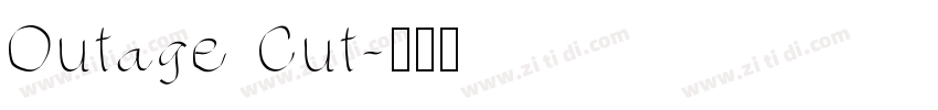 Outage Cut字体转换